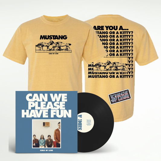 Can We Please Have Fun Standard Vinyl + Mustang T-shirt + Sticker
